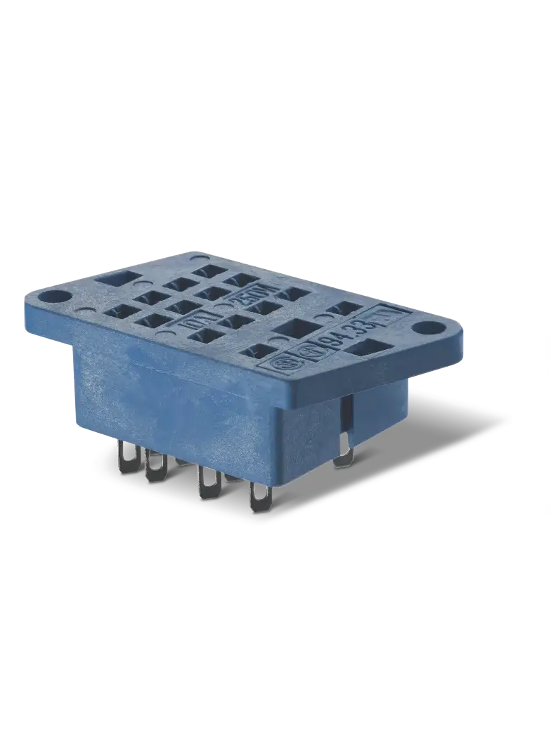 Gniazdo do przekaźników serii 55.33; do lutowania, 94.33 SMA