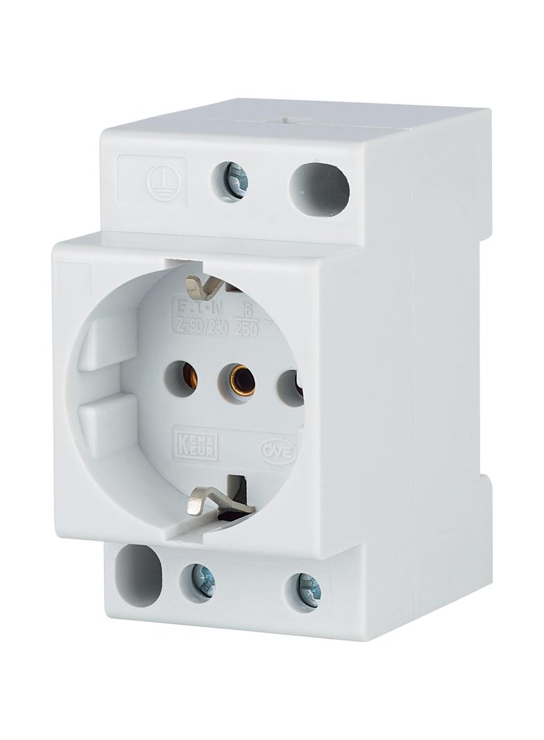 Z-SD230 Gniazdo modułowe 2P+Z 16A 250V Schuko na szynę 266875 EATON