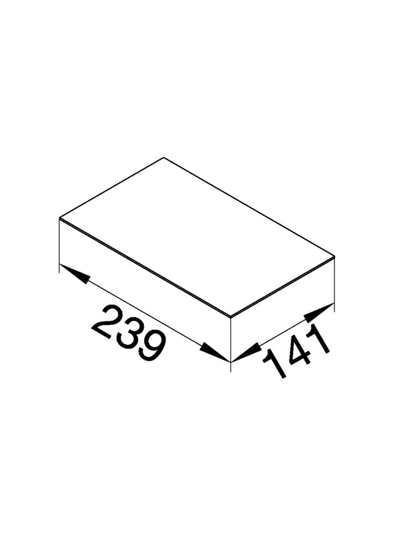 tehalit.VE-EE Wypełnienie kartonowe pokrywy dla cieńszych wykł 2mm VE09 VEDEE09P2 HAGER
