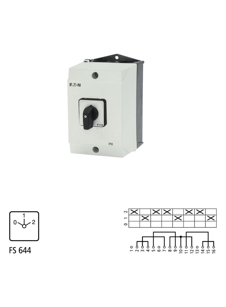 T3-4-8440/I2 Łącznik krzywkowy 32A 13kW 207196 EATON