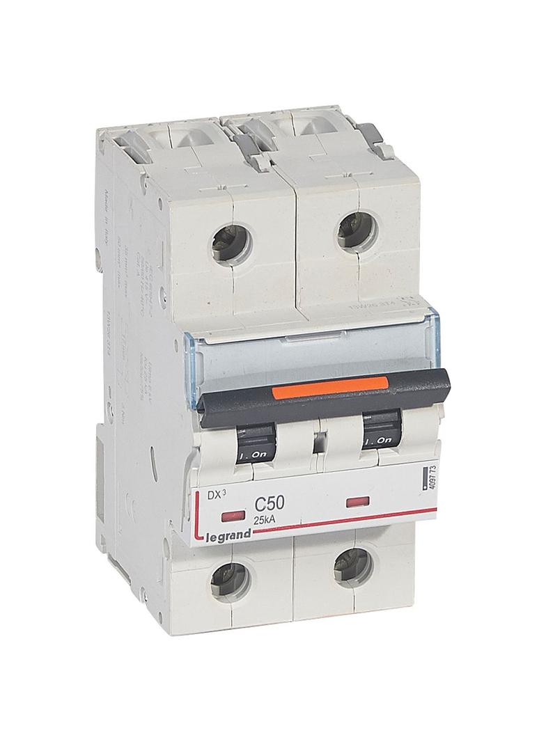 Wyłącznik Nadprądowy S322 C50 2P 50A 25Ka DX3 409773 LEGRAND