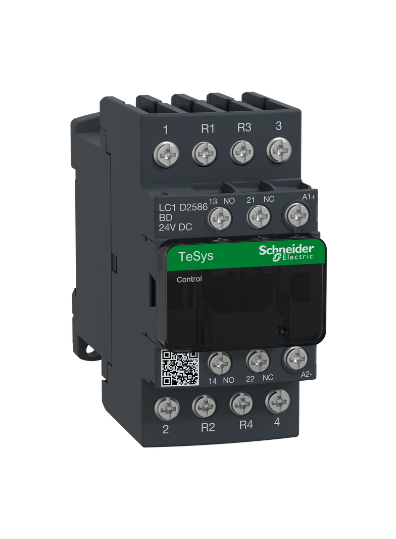 Stycznik mocy TeSys D [AC-3] 40A 4P 2Z 2R cewka 24VDC LC1D2586BD Schneider