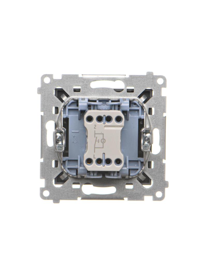 Simon 55 Przycisk zwierny /dzwonek/ z podświetleniem LED szybkozłączka Grafitowy mat