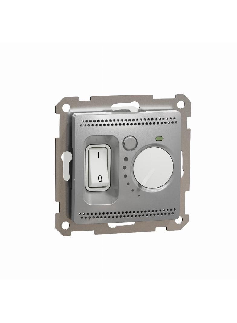 Sedna Design & Elements, regulator temperatury do ogrzewania podłogowego, srebrne aluminium