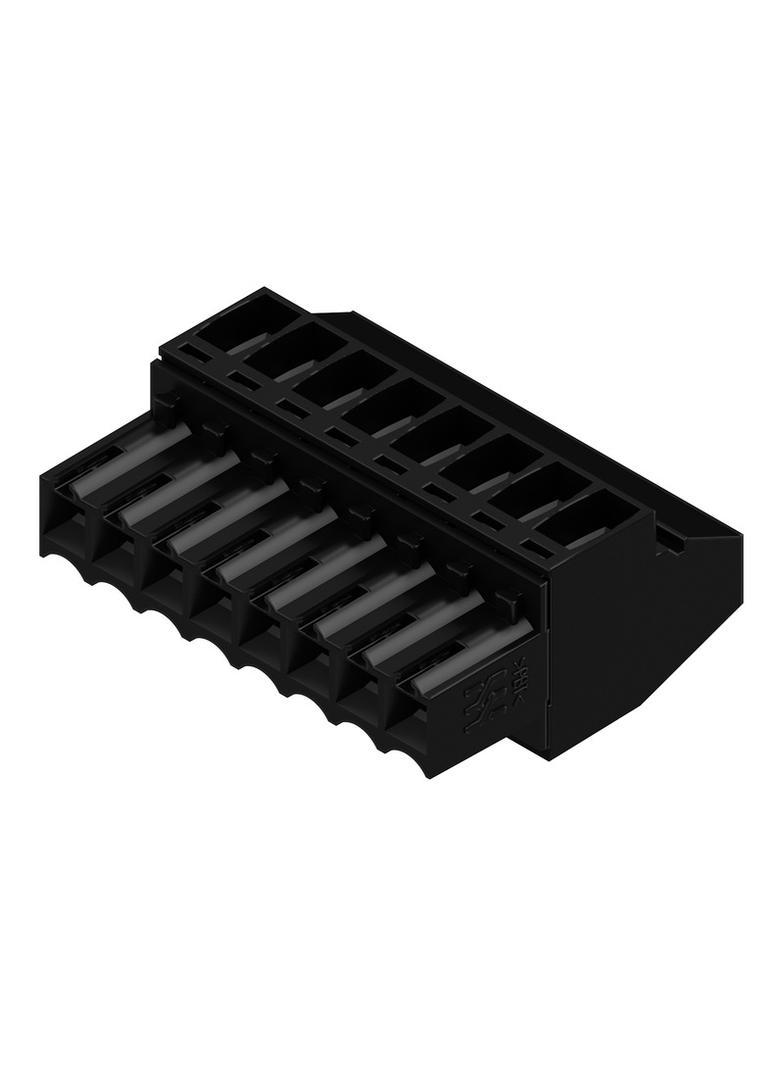 BL 3.50/08/90 SN BK BX Wtyk PCB (złącze wiązki), 3.50 mm, Liczba biegunów: 8, Przyłącze z jarzmem /50szt./ 1638840000 WEIDMÜLLER