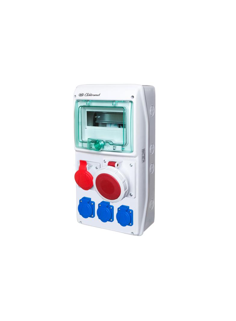 Rozdzielnica RSS-02 -okienko inspekcyjne 8 modułów -wyposażona w okablowanie do podłączenia zabezpie 942026 ELEKTROMET
