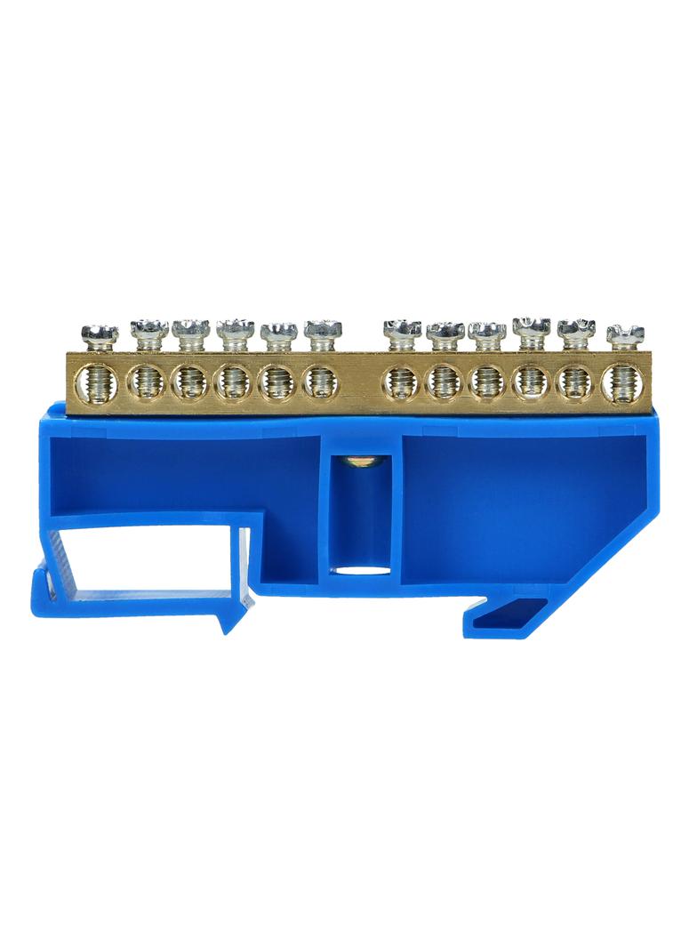 Listwa zaciskowa N na szynę TH35 12 przewodów niebieska OR-LZ-8204/12/BL ORNO