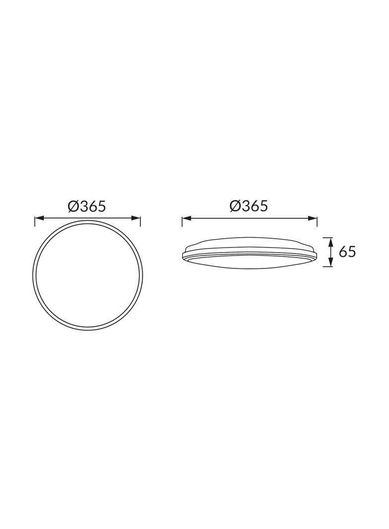 Ideus plafon zewnętrzny LED Planar 36W 3820lm 4000K srebrny O36,5cm IP54 0341