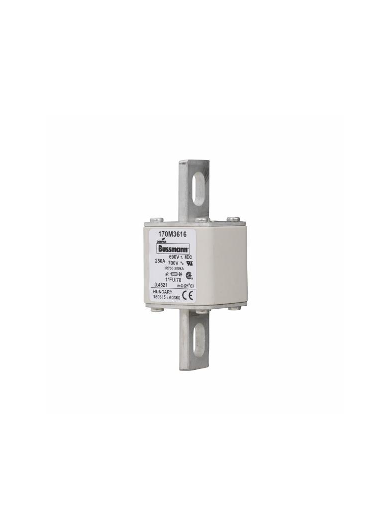 FUSE 250A 690V 1*FU/78 AR UC Wkładka szybka 250A AC 690V rozmiar 1 45x45x110 mm aR, 170M3616 EATON