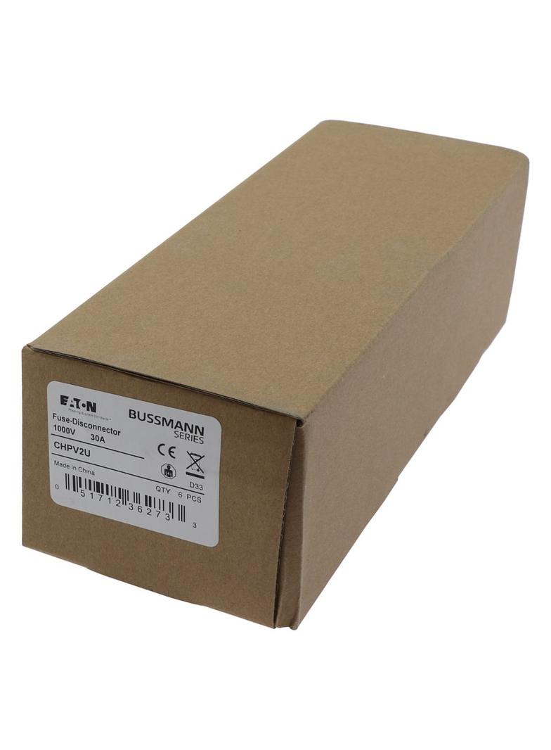 2P 30A 1000Vdc MFH For 10x38 gPV Podstawa wkładki cylindrycznej 10x38 gPV 2P 32A 1000VDC CHPV2U EATO