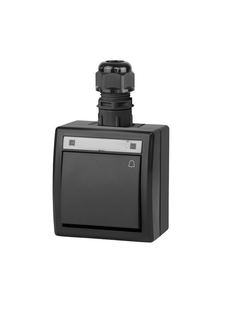 AQUANT 2K łącznik natynkowy zwierny dzwonek IP 65 - kolor antracytowy