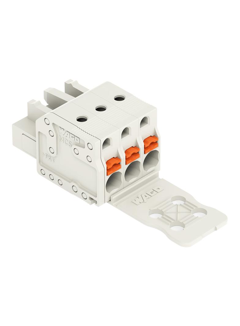 Gniazdo MCS‑MIDI 3‑biegunowy jasnoszare raster 5mm 2721‑103/026‑000/133‑000 /100szt./ WAGO