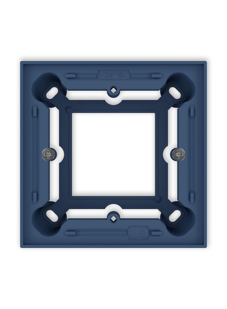 Puszka natynkowa pojedyncza kwadratowa ICON navy blue