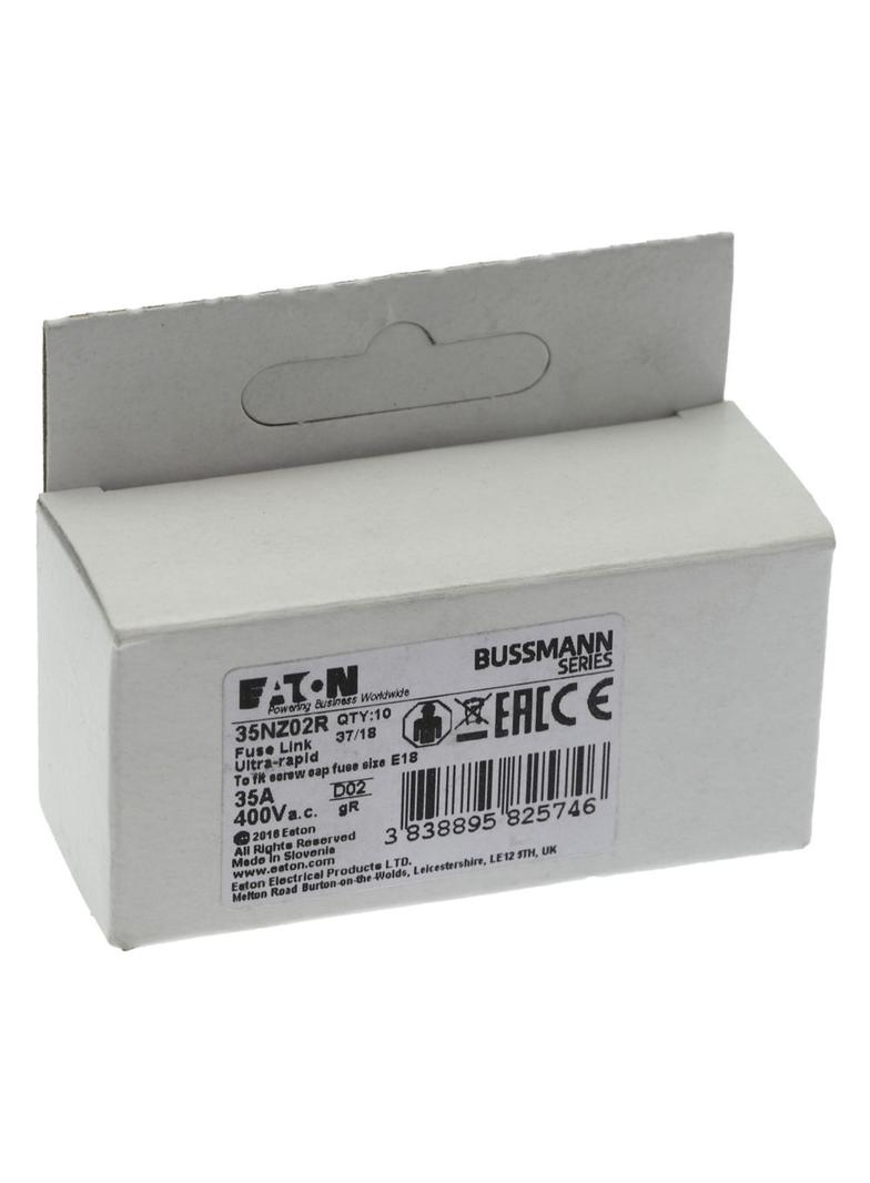 FUSE-D02 35A GR 400VAC E18 Wkładka D02 35A GR 400VAC E18 35NZ02R EATON