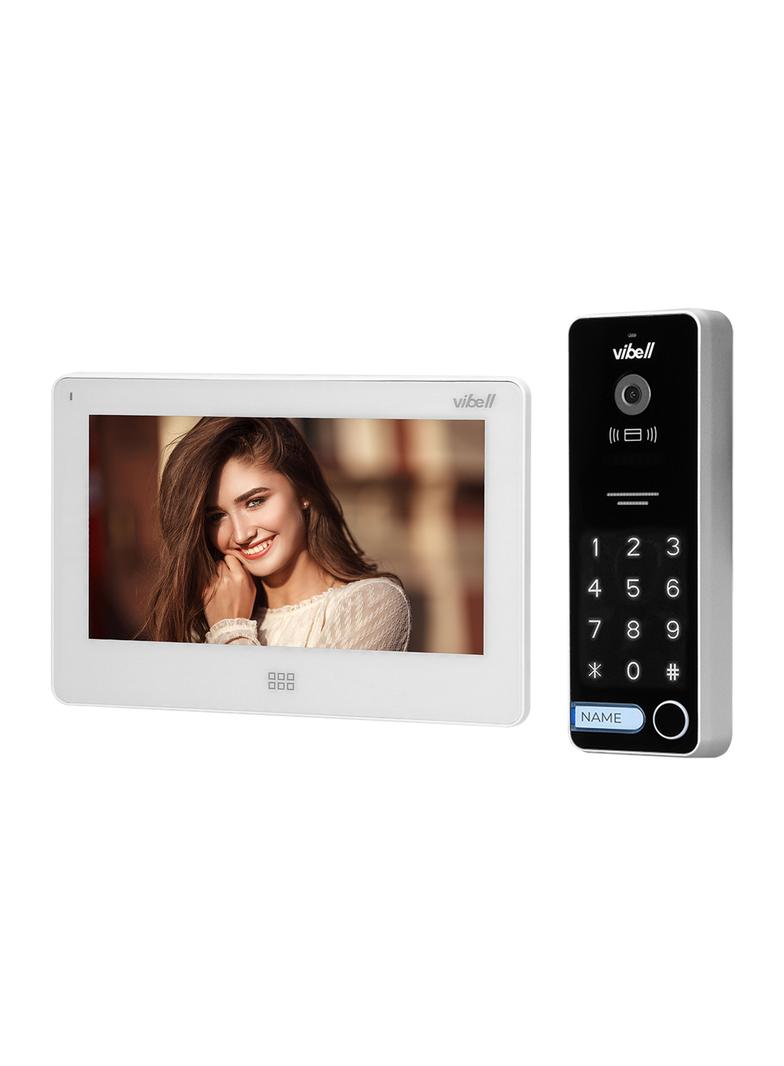 Zestaw wideodomofonowy bezsłuchawkowy kolor LCD 7" dotykowy menu OSD pamięć gniazdo na kartę S OR-VI