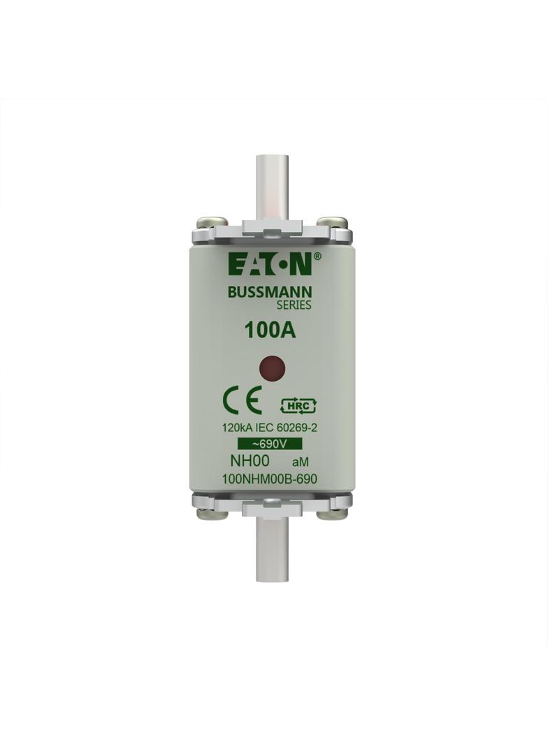NH FUSE 100AMP 690V aM SIZE NH00 DUAL IND Wkładka NH00 100A 690V AM podwójny wskaźnik 100NHM00B-690