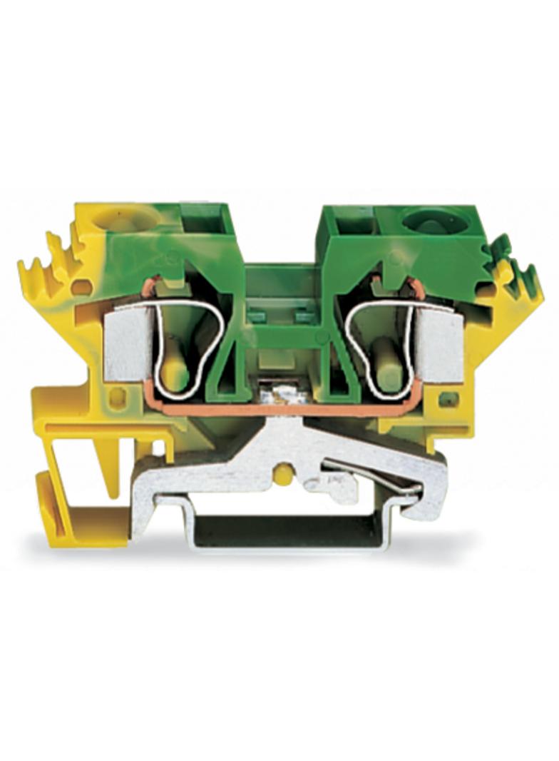 złączka PE 2-przewodowa 10 mm2 żółto-zielona