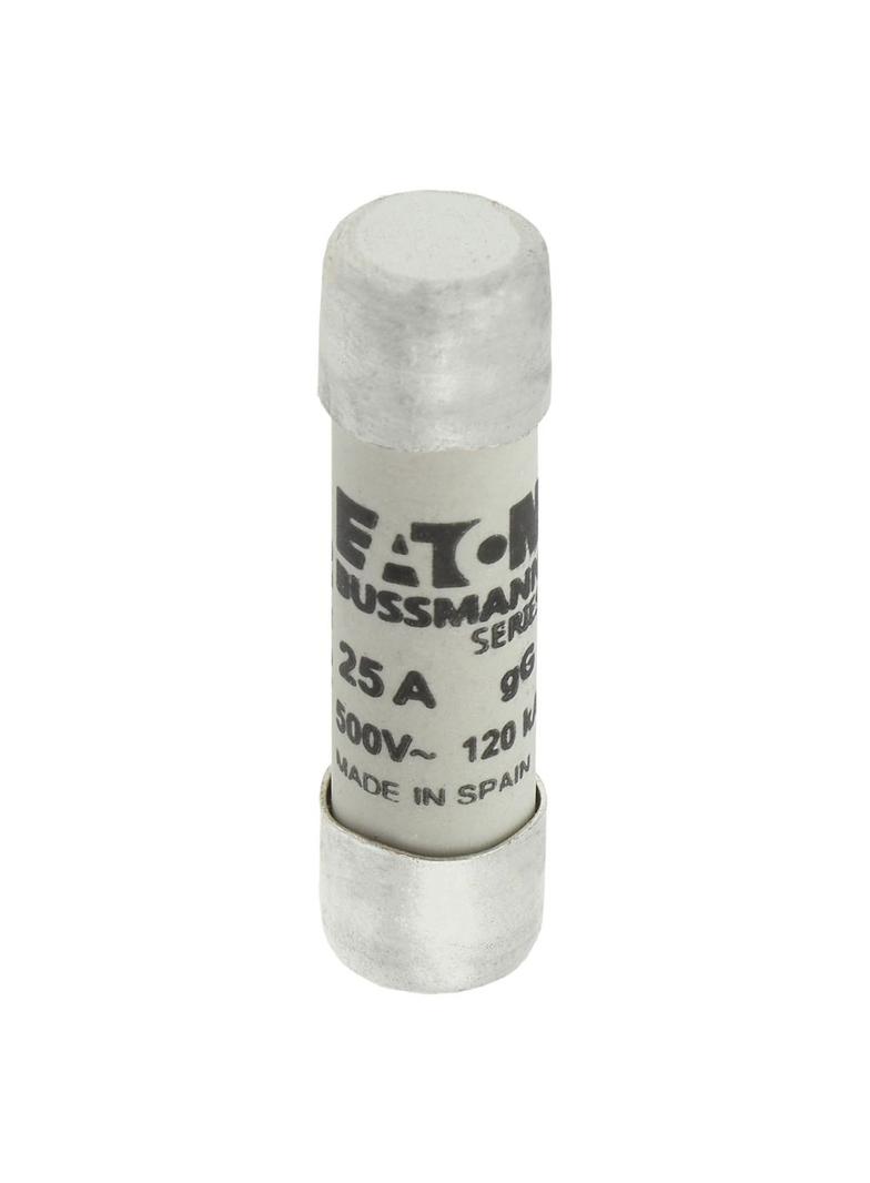 CYLINDRICAL FUSE 10 x 38 25A GG 500V AC Wkładka cylindryczna 10 x 38mm 25A GG 400V AC C10G25 EATON