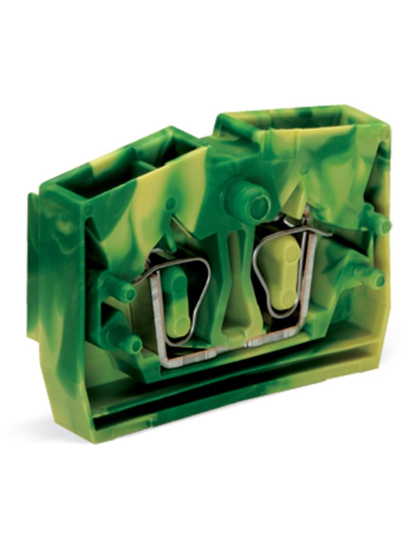 złączka końcowa 2-przewodowa 2,5 mm2 żółto-zielona z mocowaniem śrubowym