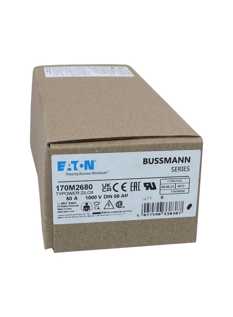 80A 1000V aR DIN 00 TYPE T FUSE Wkładka szybka 80A AC 1000V DIN 00 aR DIN IEC nieizolowane 170M2680