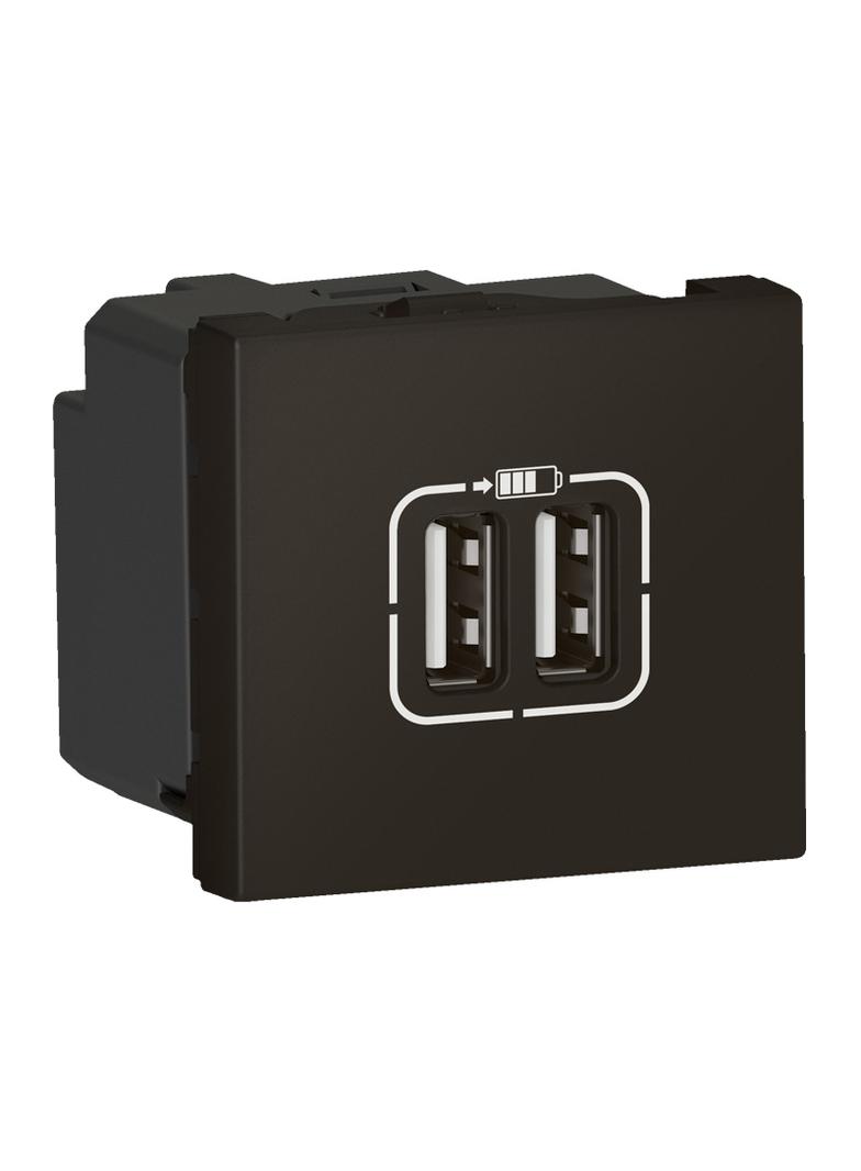 Mosaic - Ładowarka 2Xusb 2400 Ma Typ-A + Typ-A Antracyt 079194L LEGRAND