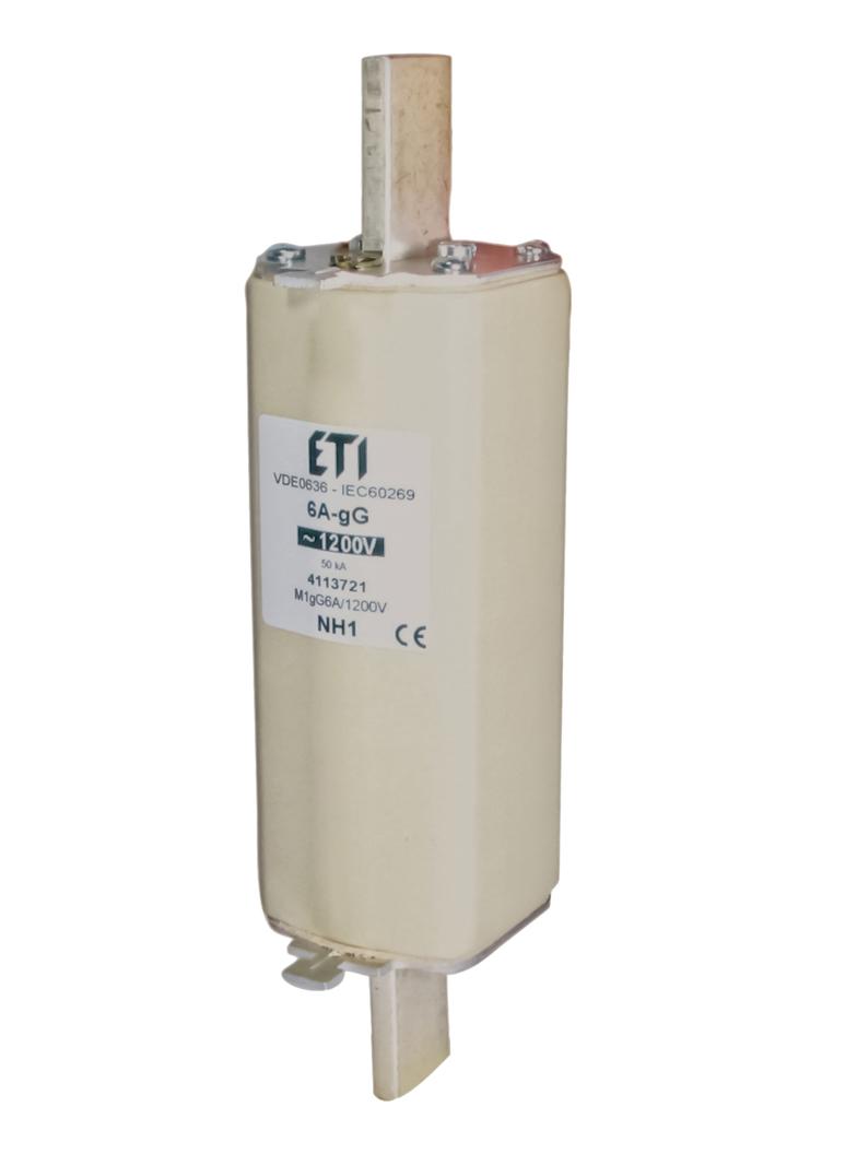 Wkładka topikowa NH zwłoczna z wybijakiem NH1XL/K gG 125A 1200V 004113808 ETI