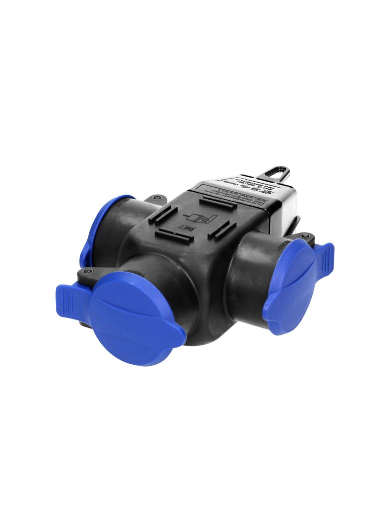 Rozgałęźnik bryzgoszczelny i odporny na uderzenia IP44 3x2P+Z (Schuko) 16A 230VAC OR-AE-1346(GS) ORN