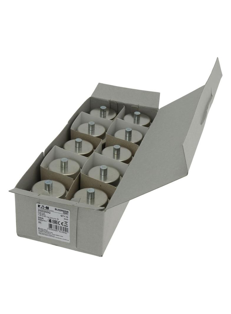 FUSE 200A DV 500V TYPE DZ Wkładka DV 200A DZ 500VAC E200 200D200Q EATON