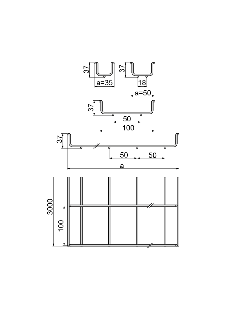 KDSZ60H60/3 ; Korytko siatkowe z łączn. zatrzaskowym zgrzewanym
