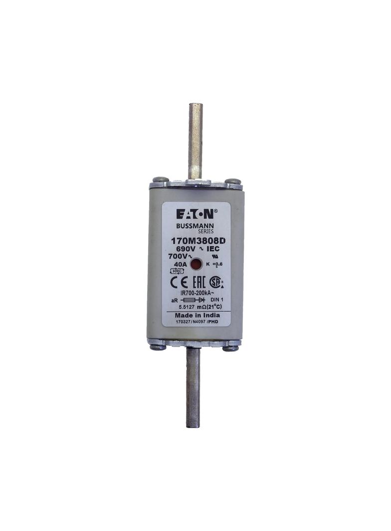 FUSE 40A 690V aR DIN 1 HSDNH Wkładka szybka 40A 690V aR DIN 1 podwójny wskaźnik 170M3808D EATON