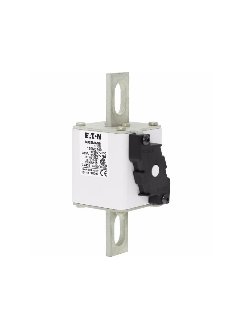 FUSE 315A 1250V 2FKE/115 AR CU Wkładka szybka 315A AC 1250V rozmiar 2 61x77x160 mm aR IEC, 170M5740