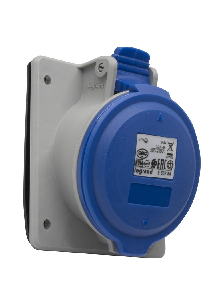 P17 TEMPRA PRO GNIAZDO TABLICOWE 32A 2P+Z 230V IP44, Legrand