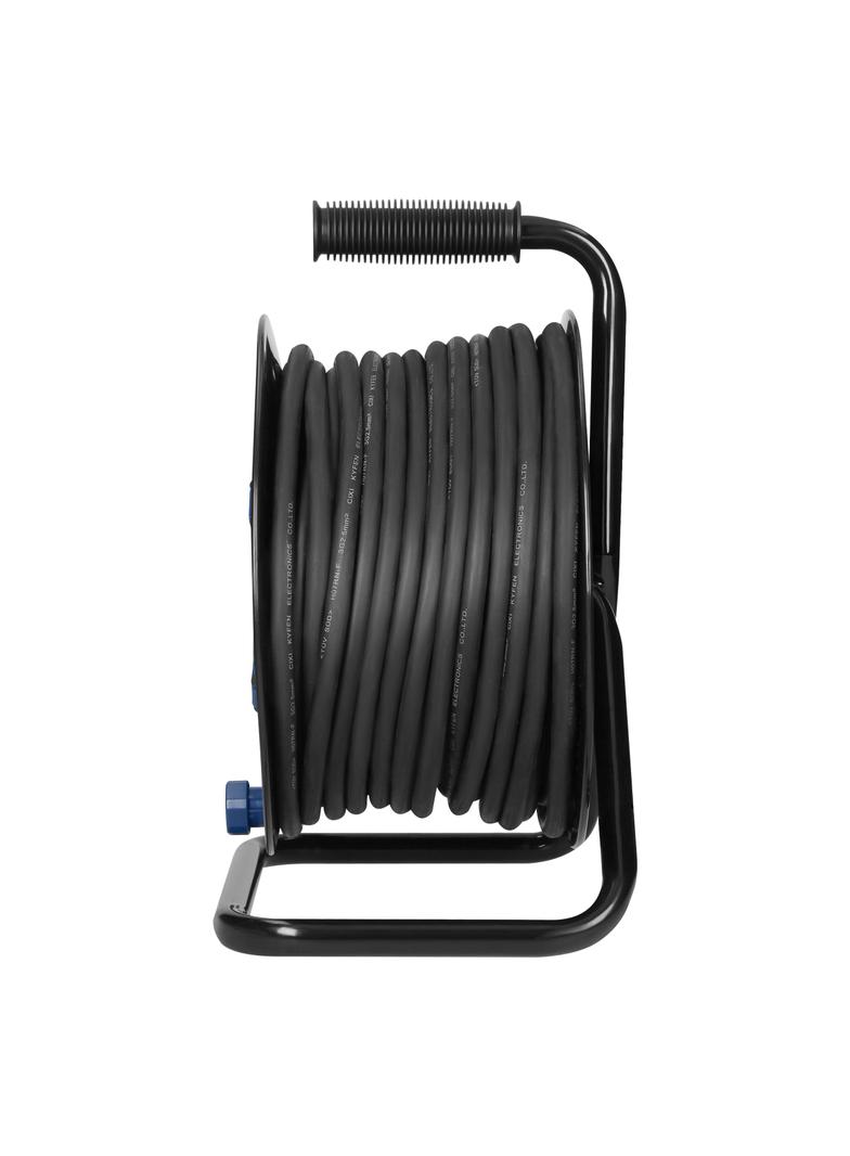 Przedłużacz bębnowy, 4 gniazda 2P+Z, kabel PVC H07RN-F 3x2,5mm2, długość 40m, termik, przesłony toró