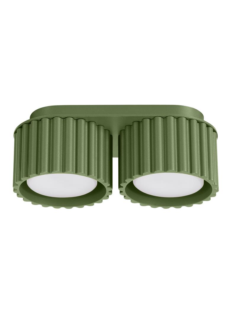 SOLLUX Plafon AURA 2 zielony oliwkowy Gx53 ; SL.1798