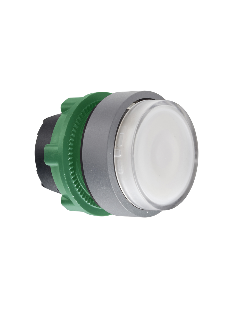 Biały, płaski, podświetlany.przyc główo22 przełled