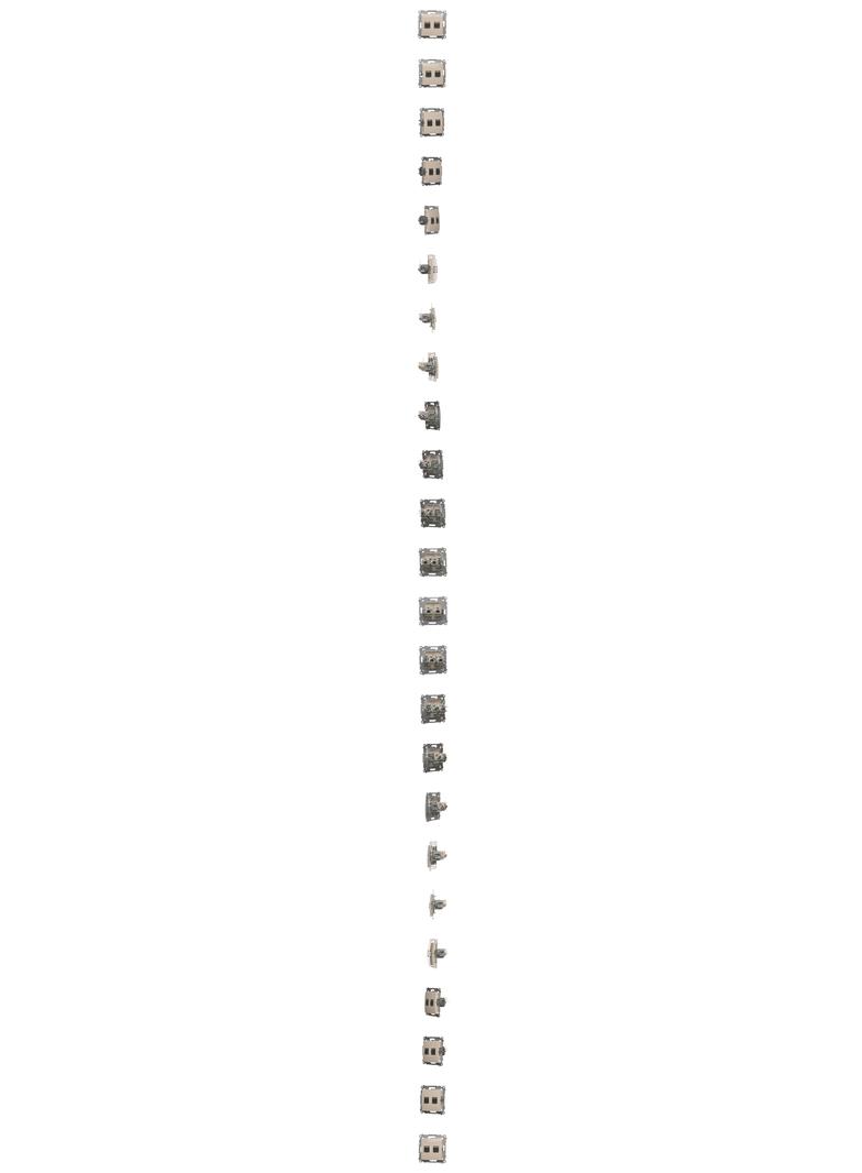 Simon 54 Gniazdo komputerowe podwójne RJ45 kategoria 6 ekranowane z przesłoną przeciwkurzową kremowy D62E.01/41 KONTAKT