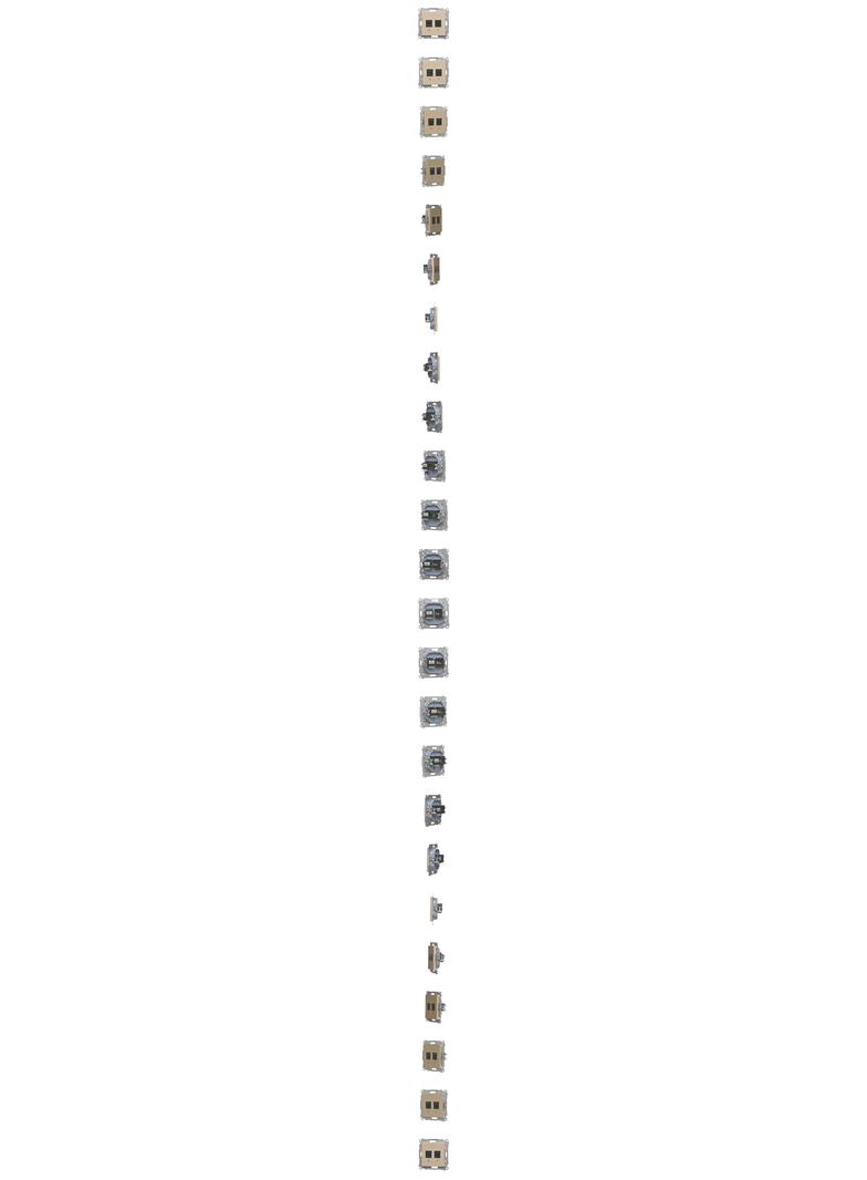 Simon 55 Gniazdo komputerowe RJ45 kategoria 5e + telefoniczne RJ12 Szampański mat T5F.01/144 KONTAKT