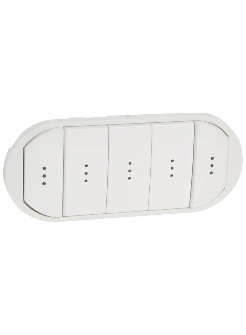 CELIANE - KLAWISZ PIĘCIOKROTNY PODŚWIETLANY BIAŁY, Legrand