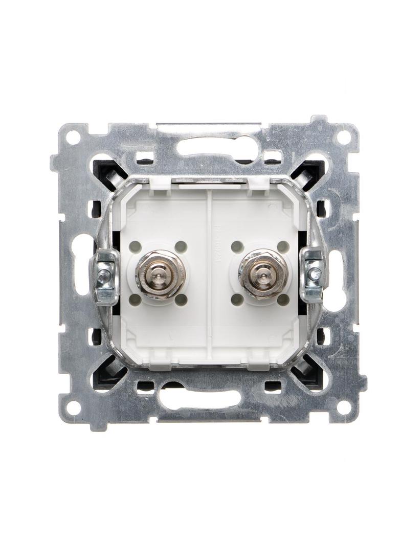 Simon 54 Gniazdo ekwipotencjalne podwójne antracyt