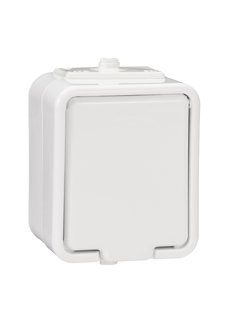 Cedar gniazdo natynkowe pojedyncze IP44 biały NT130H01 Schneider