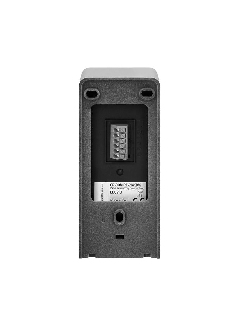 Zestaw domofonowy jednorodzinny bezsłuchawkowy szary ELUVIO OR-DOM-RE-914/G ORNO