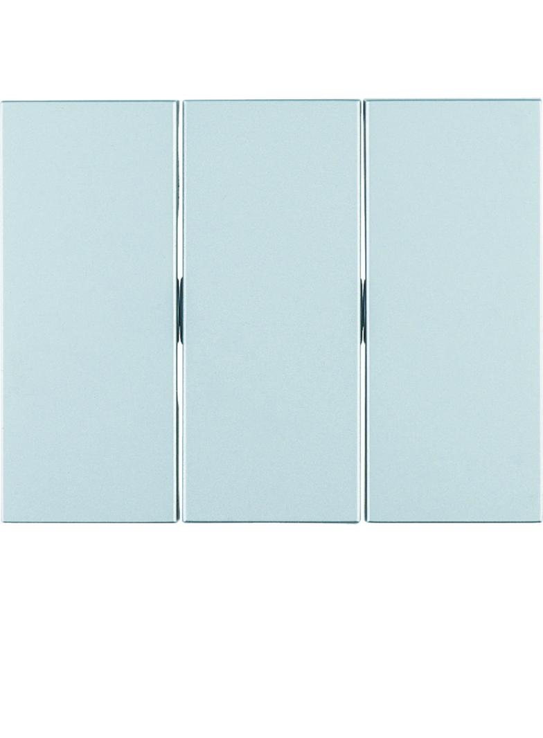 BERKER K.5 Klawisze do łącznika 3-klawiszowego aluminium 14657003 HAGER