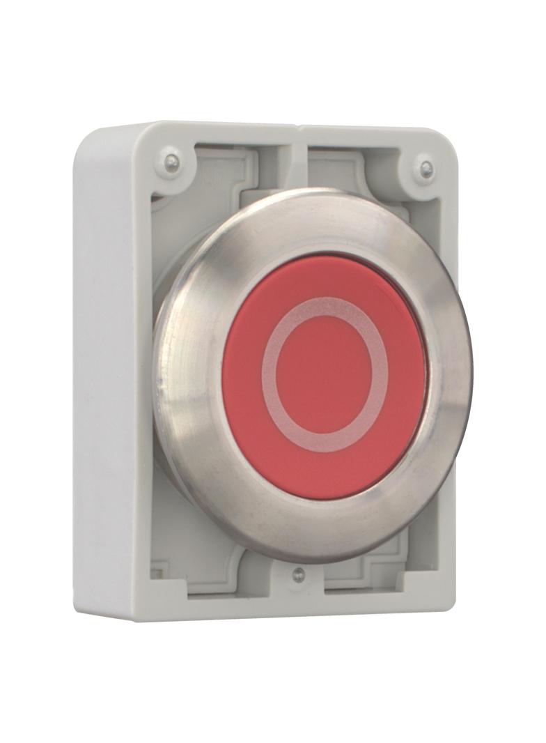 M30I-FD-R-X0 Przycisk 30mm płaski czerwony O stal nierdzewna 188105 EATON