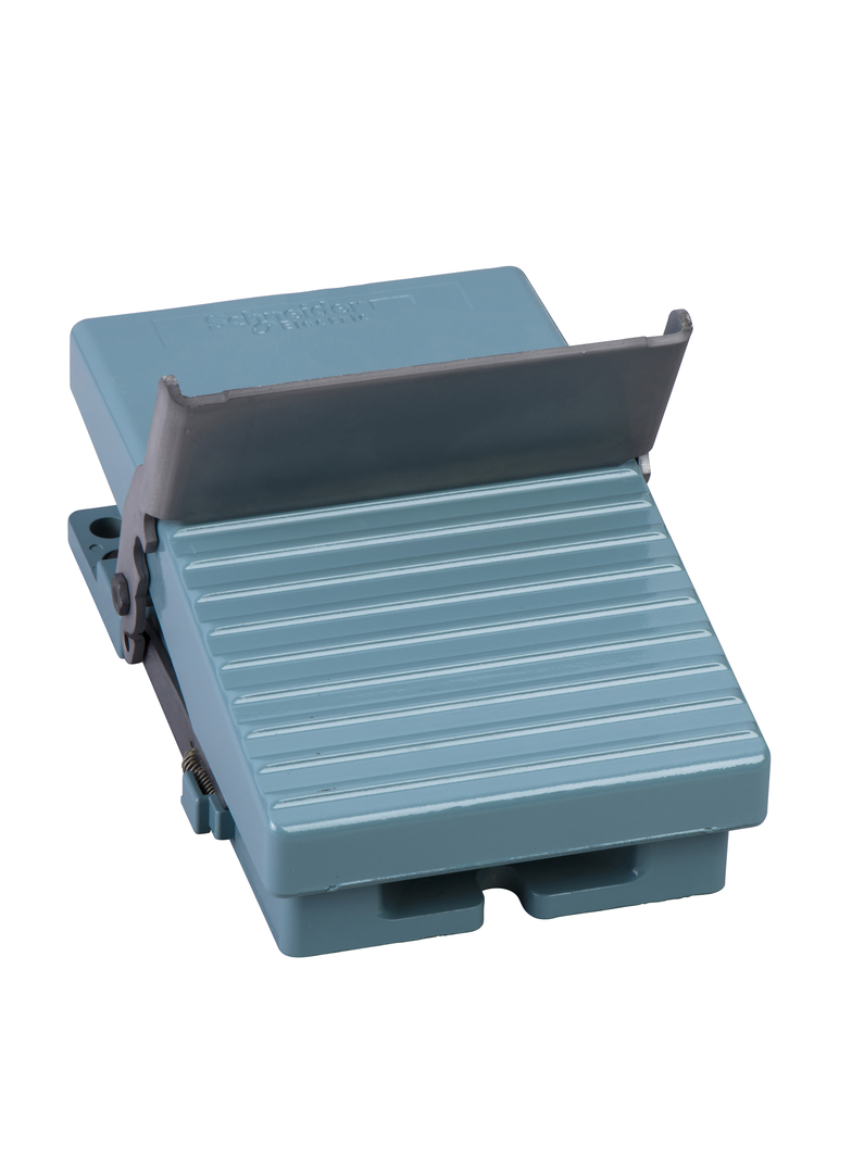 Harmony XPE Łącznik nożny pojedynczy bez osłony niebieski 1 NC+1 NO metalowy