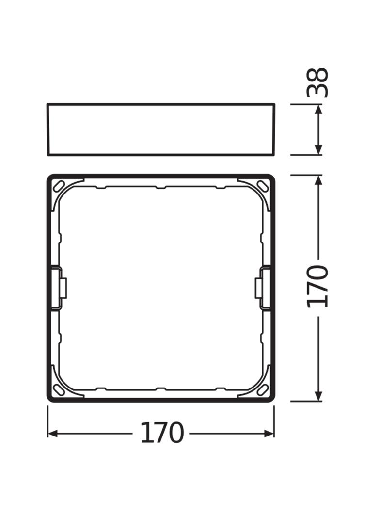Ramka do montażu powierzchniowego Opraw DOWNLIGHT Slim SQ155 4058075079410 LEDVANCE