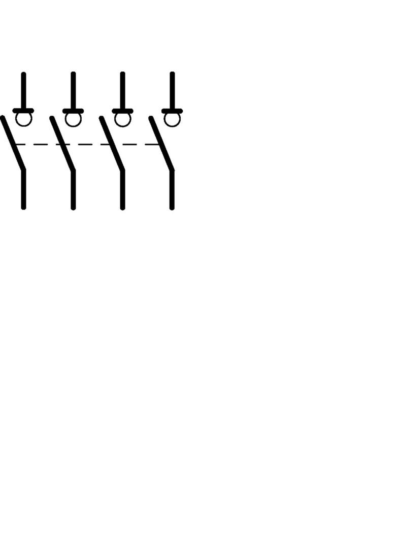 Modułowy rozłącznik izolacyjny z możliwością wyzwalania 4P 63A 400VAC wyposażony w styk pomocniczy S