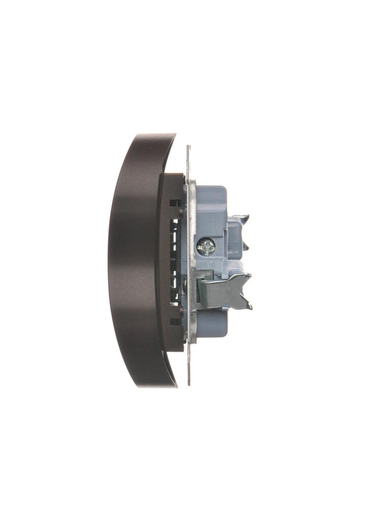 Simon 54 Gniazdo bez uziemienia z przesłonami podwójne 16A z. śrub. brąz mat *Do ramek S54 PREMIUM