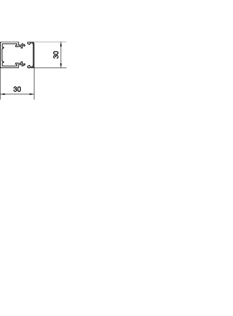tehalit.LF Kanał elektroinstalacyjny PVC 30x30mm szary LF3003007030 HAGER