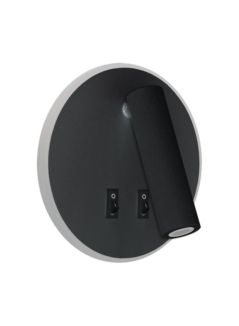 Oprawa dekoracyjna SMD LED OTELLO LED C 6W+3W BLACK 04030 IDEUS