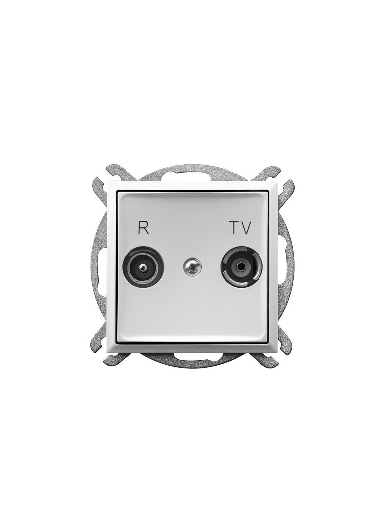 ARIA Gniazdo RTV przelotowe 14-dB - kolor biały